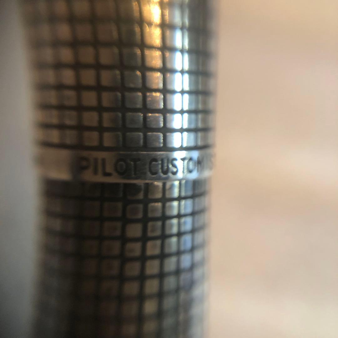 PILOT万年筆カスタム　18金ペン先　スターリングシルバー　1979年