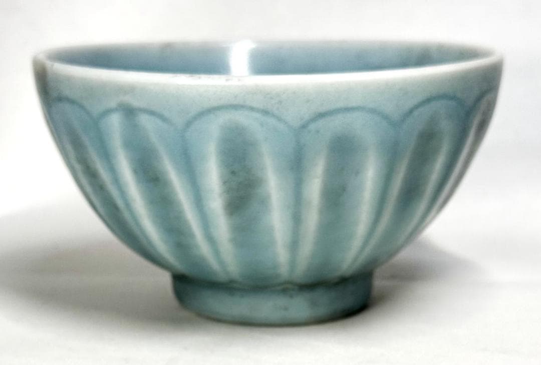 宋 青磁茶碗 時代品 伝世品焼物 歴史唐物 ウブ品 入手困難 骨董WWTT321