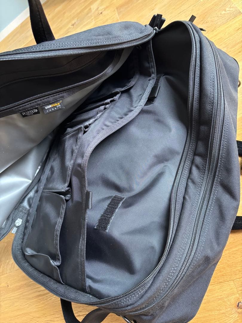 ポータービジネスバッグ　3way 黒　キャンバス地