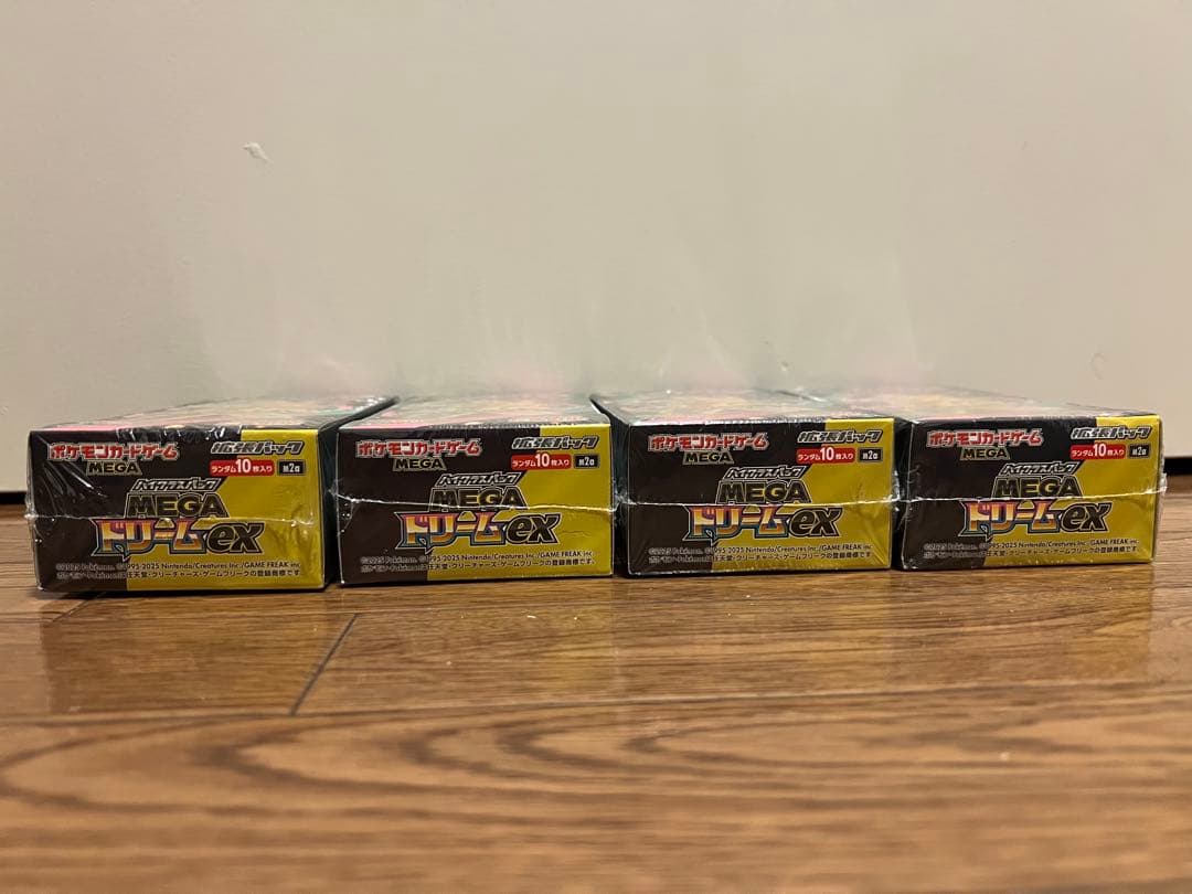 ポケモンカード　MEGAドリームex 4BOX新品未開封新品シュリンク付き
