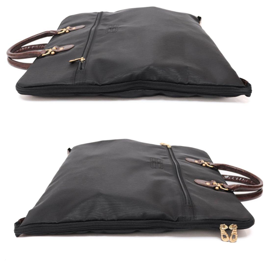 極美品　バレンシアガ　スーツケース　ガーメントバッグ　ビジネス　ナイロン　レザー