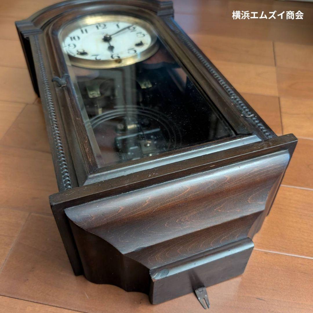 古時計　掛時計　アンティーク掛時計　宮型掛時計