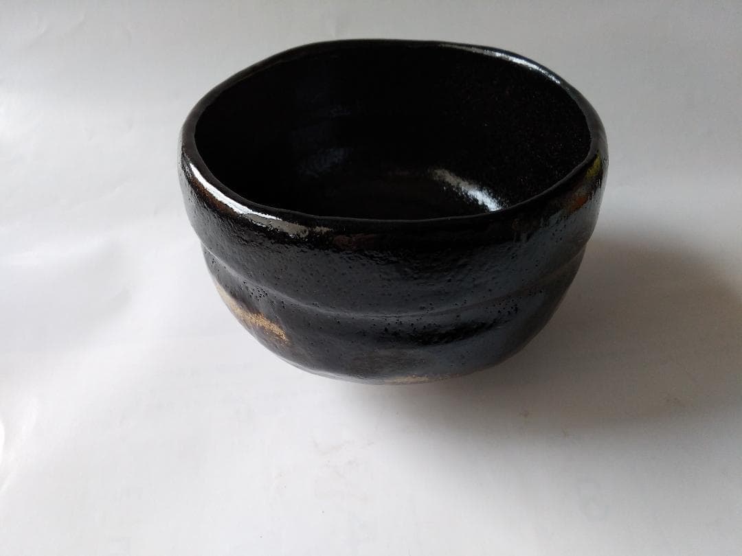 佐々木松楽 黒楽茶碗 前大徳 高橋悦道 書付 銘『 松籟 』 共布 共箱 新品