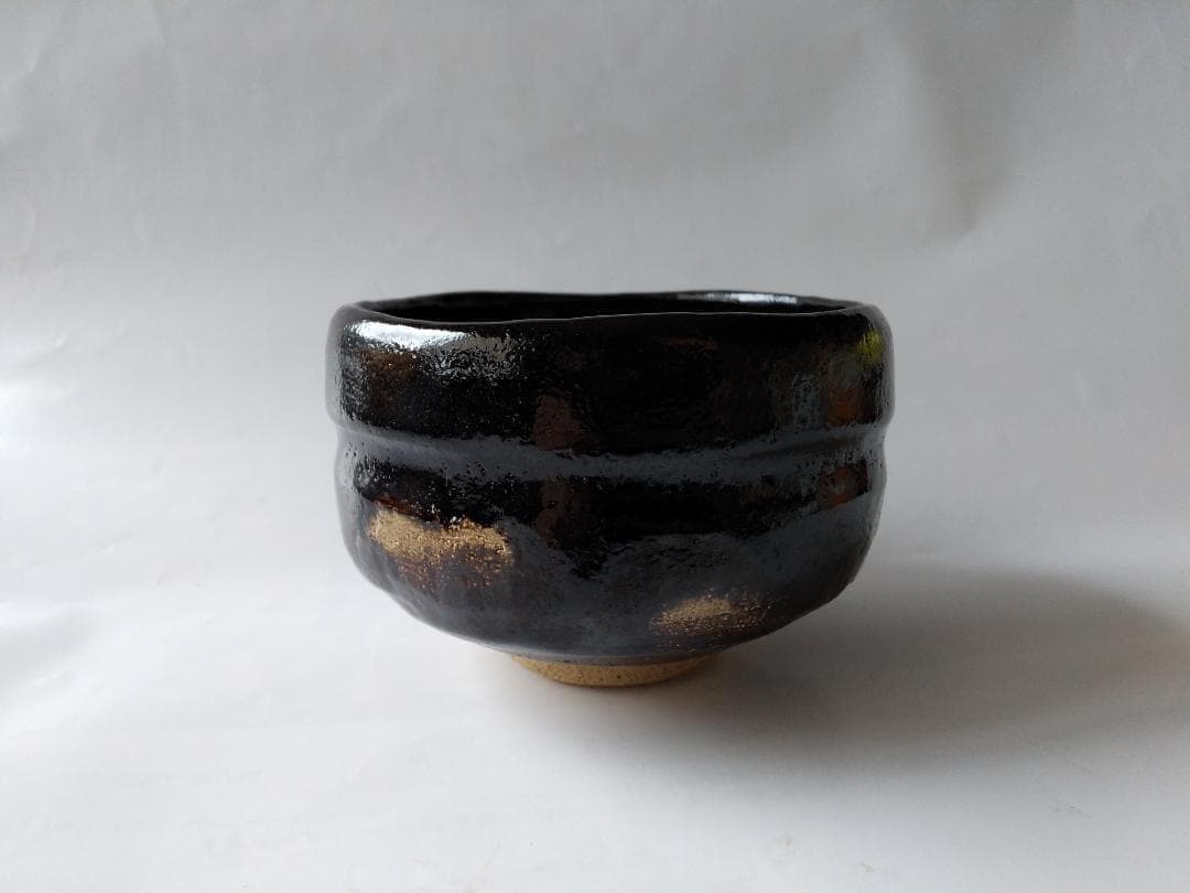 佐々木松楽 黒楽茶碗 前大徳 高橋悦道 書付 銘『 松籟 』 共布 共箱 新品