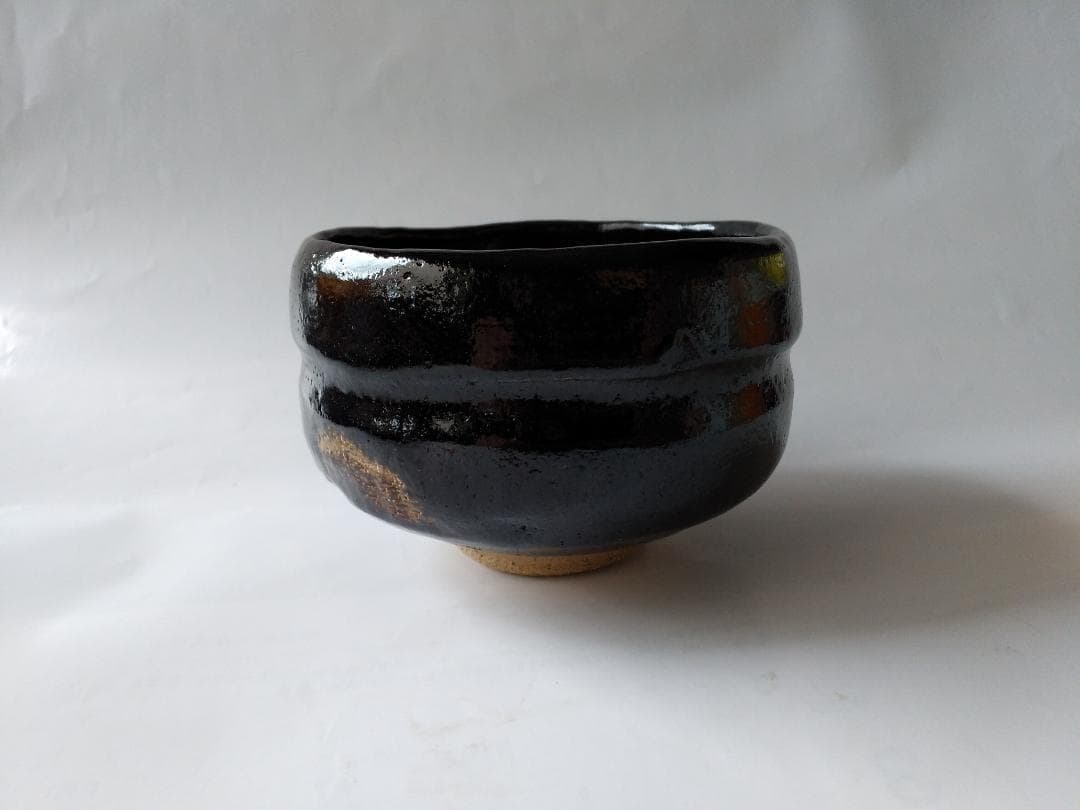 佐々木松楽 黒楽茶碗 前大徳 高橋悦道 書付 銘『 松籟 』 共布 共箱 新品