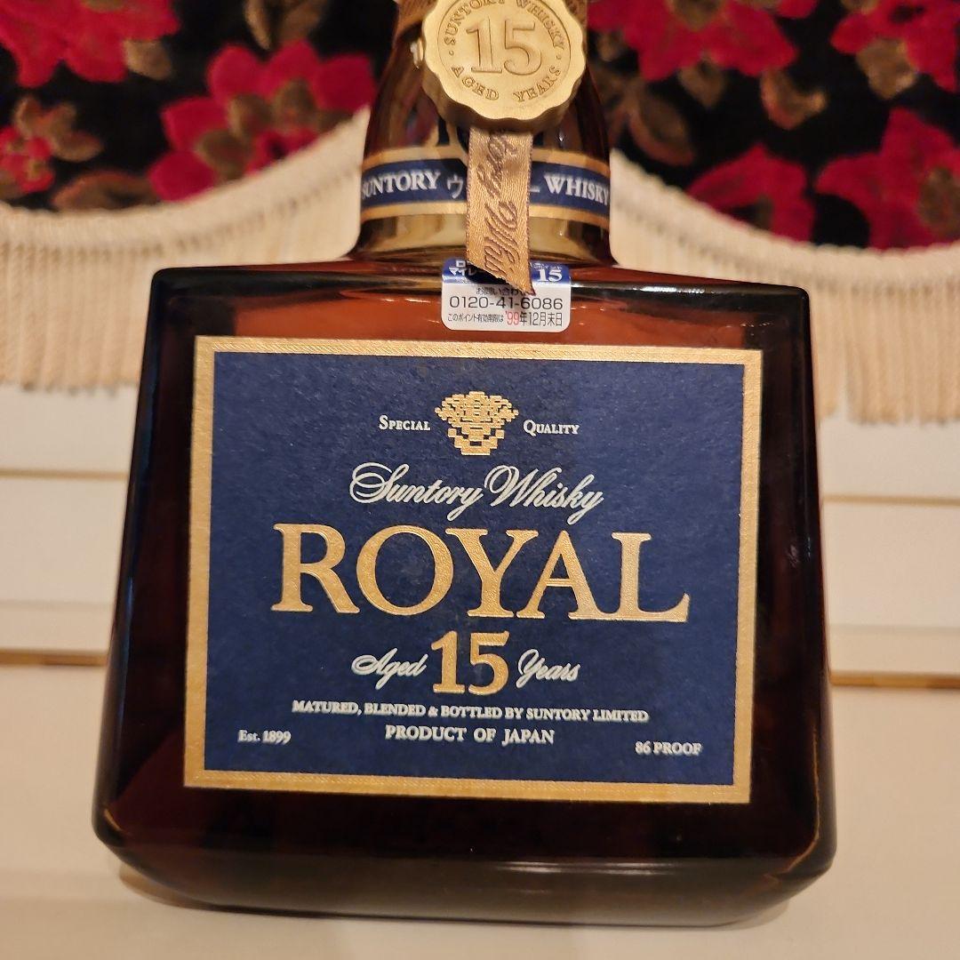 古酒 サントリーウイスキー  15年 グレンクアリングラス付き