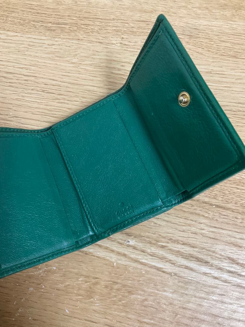 GUCCI バンブー　ダイアナ　三つ折り財布
