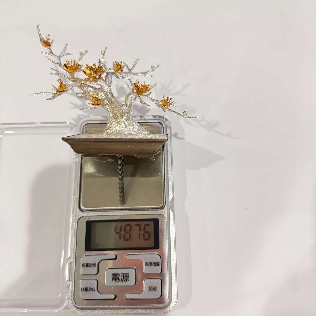 純銀製 松竹梅 光則作 約139g