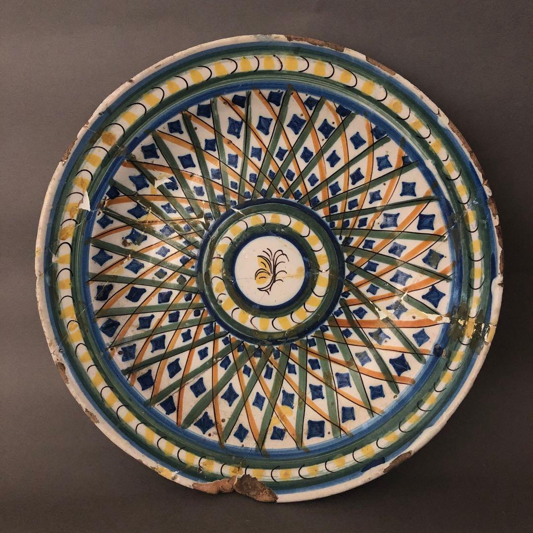 スペイン骨董　アンティーク　絵皿