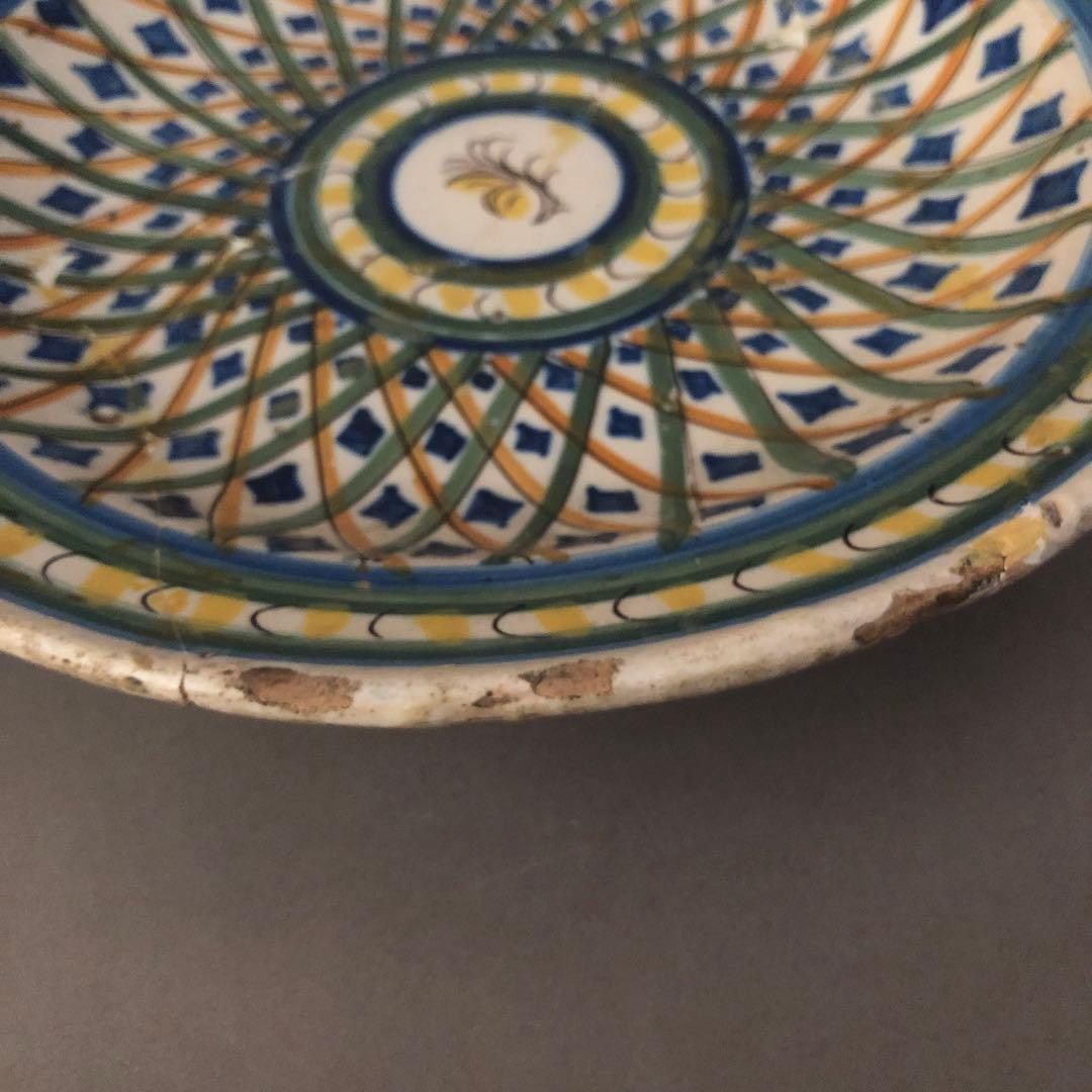 スペイン骨董　アンティーク　絵皿