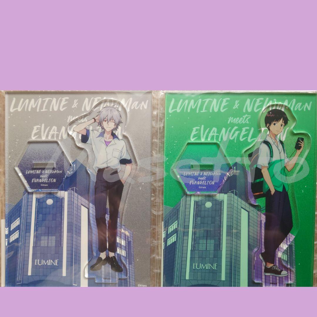 新宿ルミネ限定 エヴァンゲリオン 渚カヲル 碇シンジ アクスタ＋非売品ステッカー