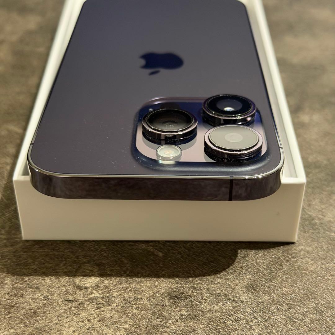 【超美品】Apple iPhone 14 Pro ディープパープル 本体
