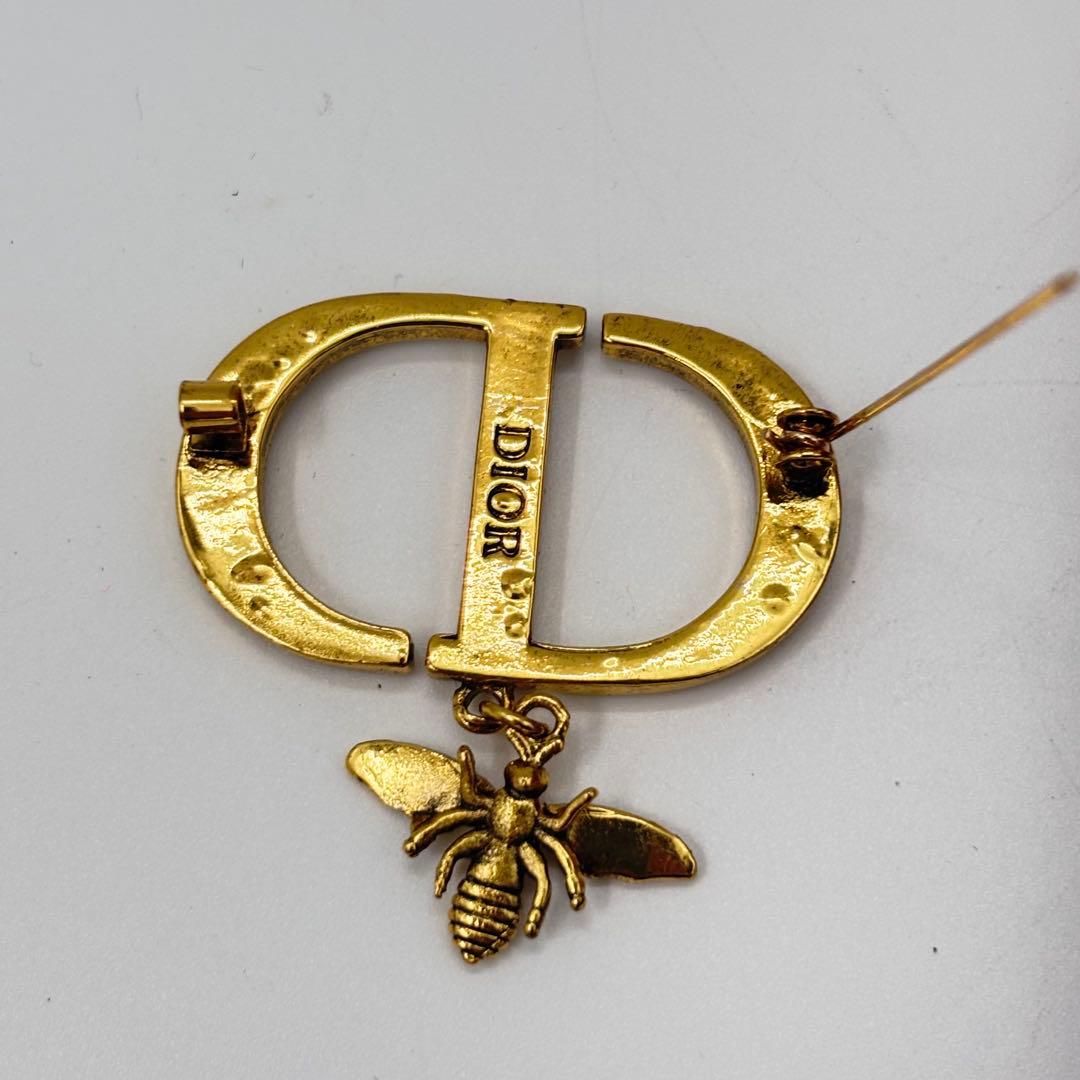 Dior ビジュー付きブローチ 蜂モチーフ　ヴィンテージ