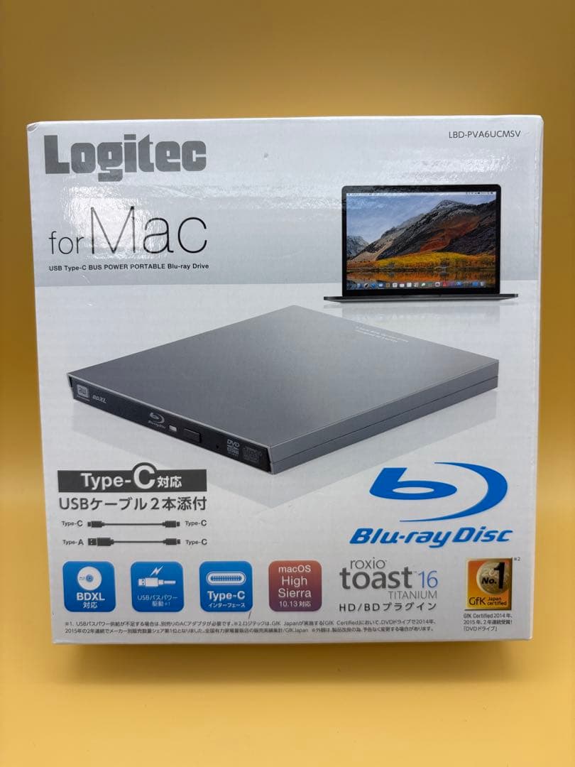 外付けハードディスク・ドライブ Logitec LBD-PVA6UCMSV for Mac USB Type-C
