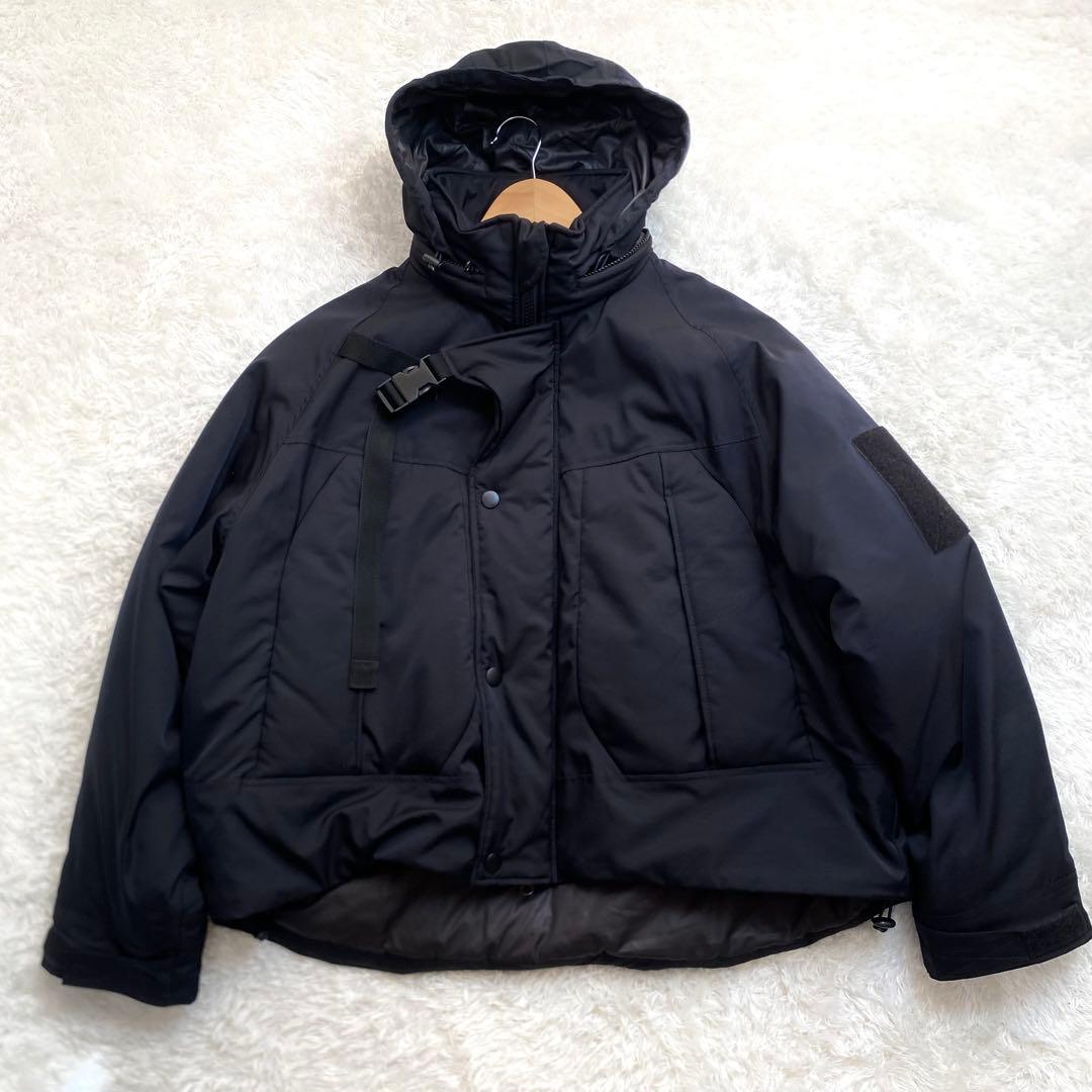 23AW AIVER イリディセントショートモンスターブルゾン　ブラック　M