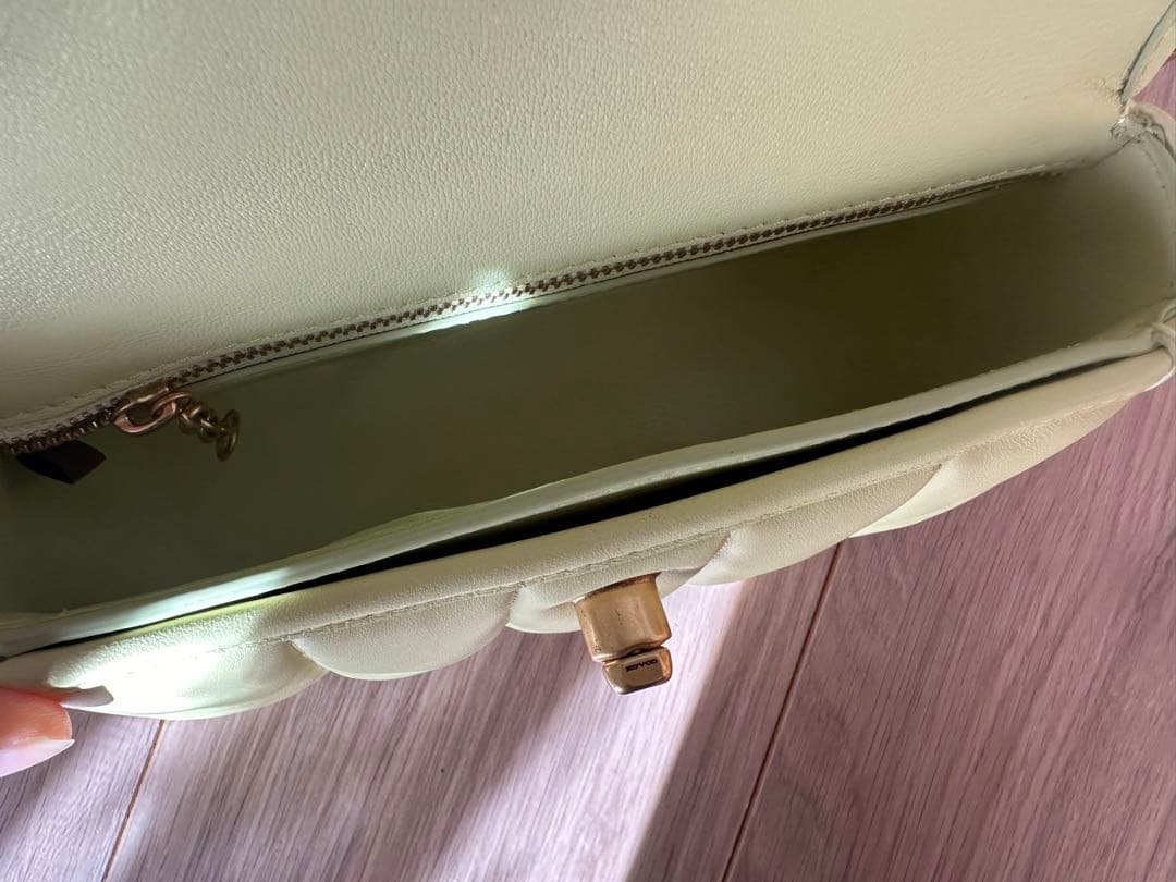 【美品】COACH ターンロック ハンドバッグ ライム