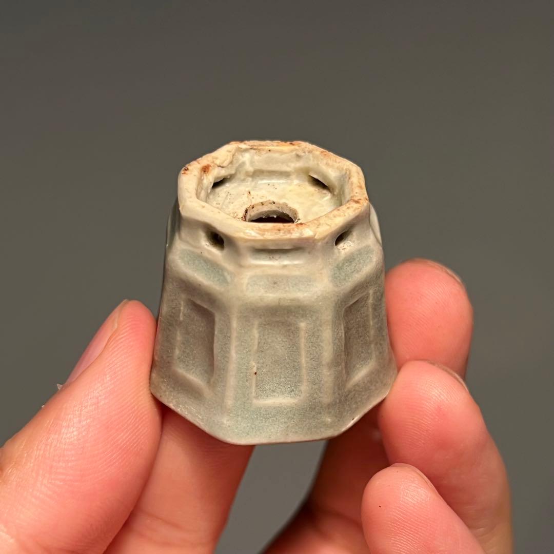 792.夢陶 額入八角豆鉢 盆栽鉢 植木鉢 3.4*3.2*我2.8cm