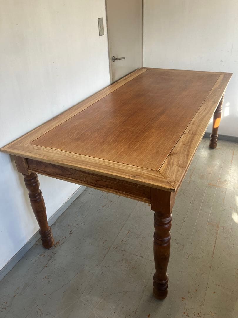 Ichino オールドチーク　ダイニングテーブル　無垢材