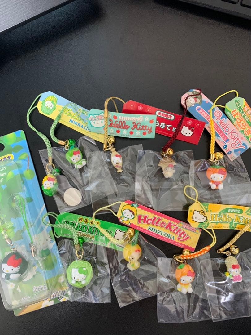 ハローキティ 根付 野菜 果物 17点セット