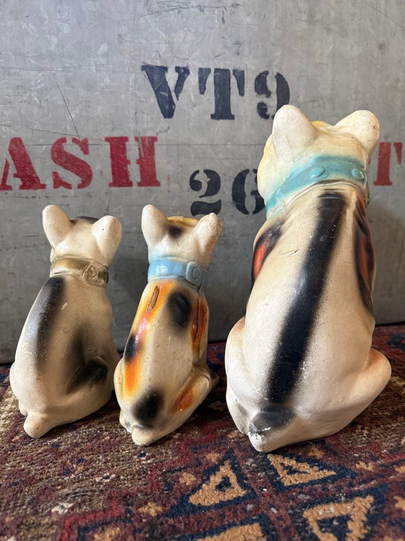 蔵*＊様 Vintage Chalkware Bulldog