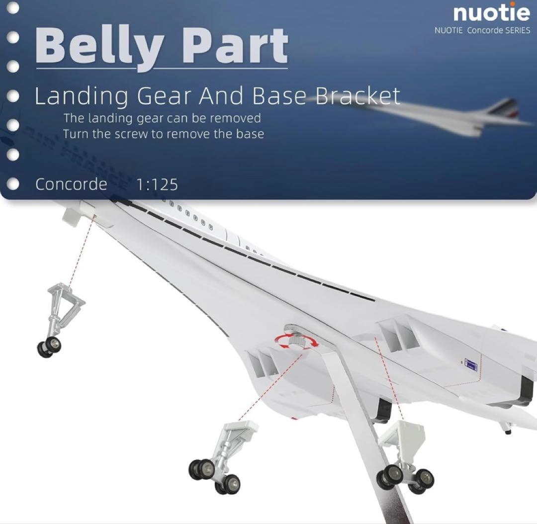 エールフランス　コンコルド ダイキャストレジン モデル　50cm 1/125