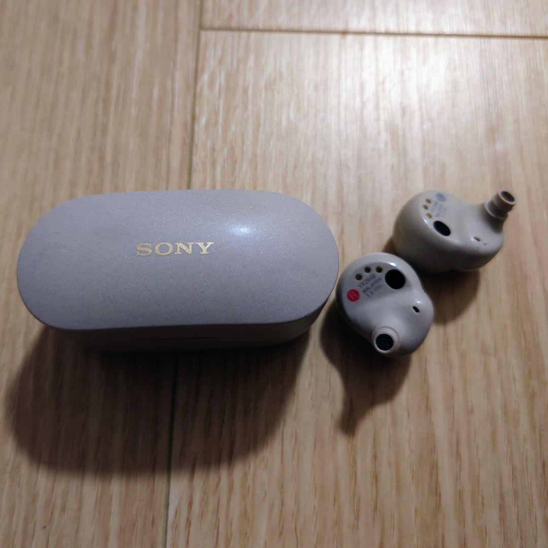 ソニー WF-1000XM4 バッテリー新品交換済 シルバー ワイヤレスイヤホン