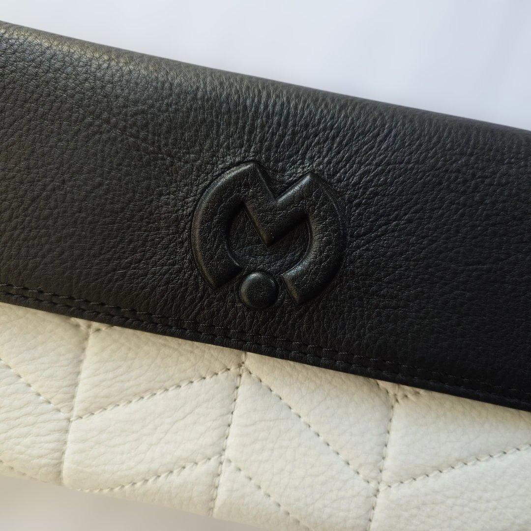 新品未使用 ミラショーン ツートン 三つ折り財布 長財布