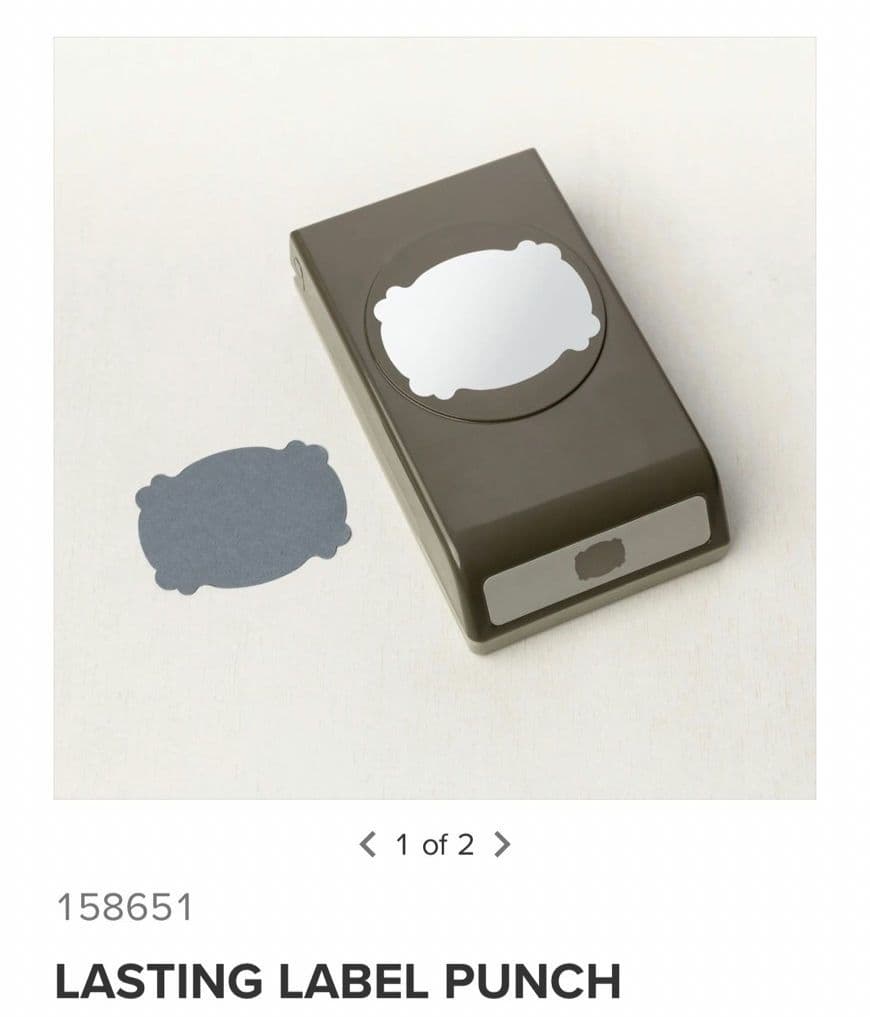 未使用　１点限り　スタンピンアップ　大きなお花スタンプとタグパンチ