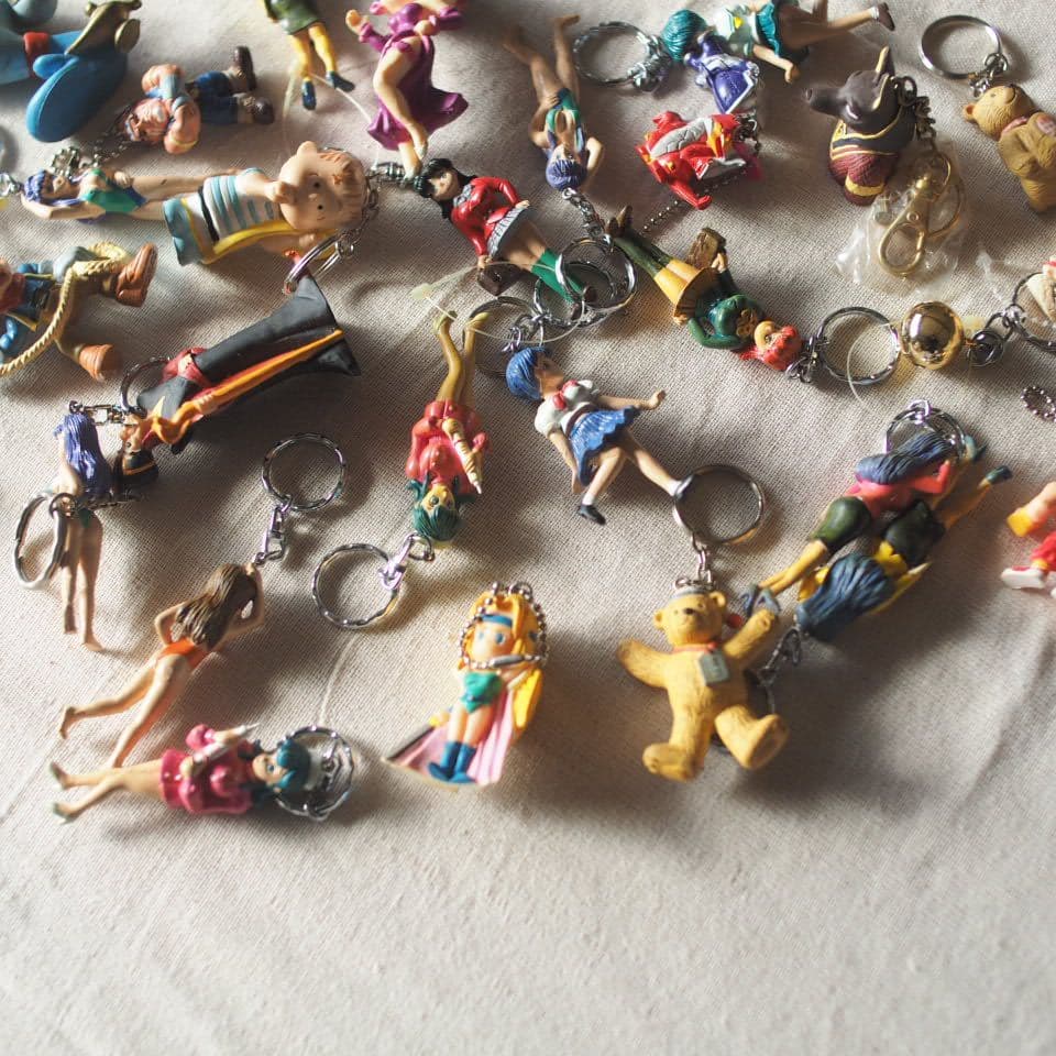 キャラクターキーホルダーセット多数 おもちゃ レトロ ディズニー他まとめて