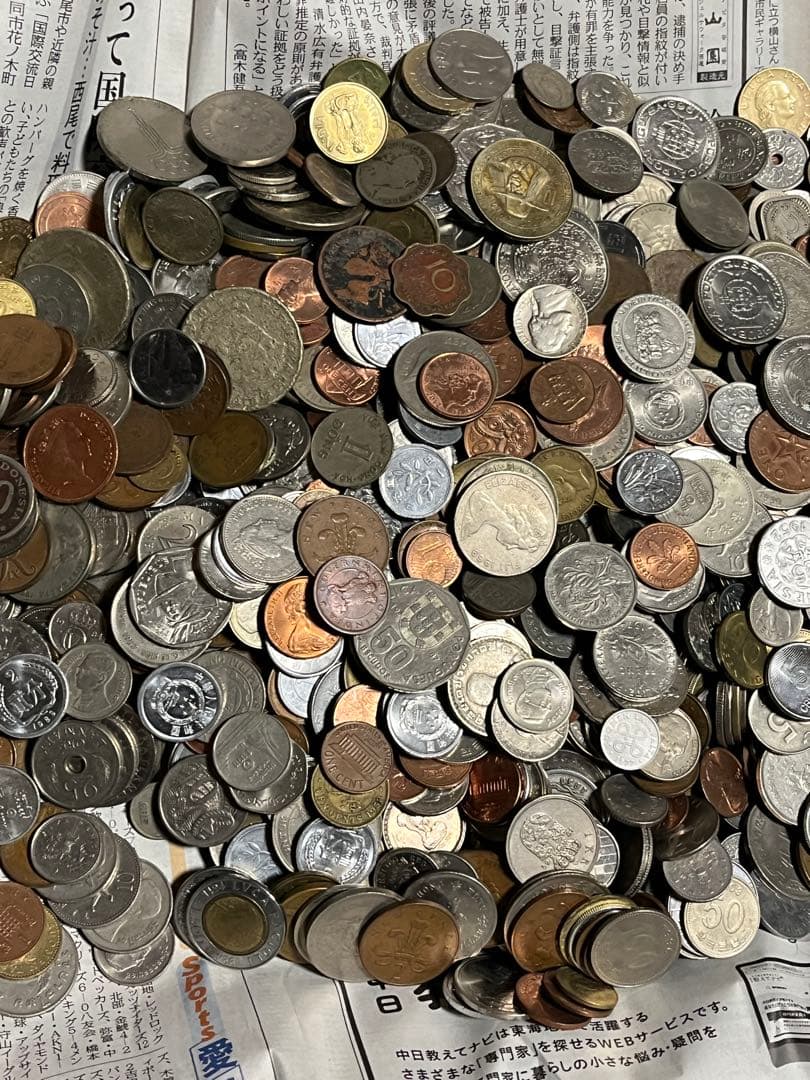 ゆ*う様 5.2kg 外国 硬貨 古銭 貨幣 まとめて 大量 素材用 アメ