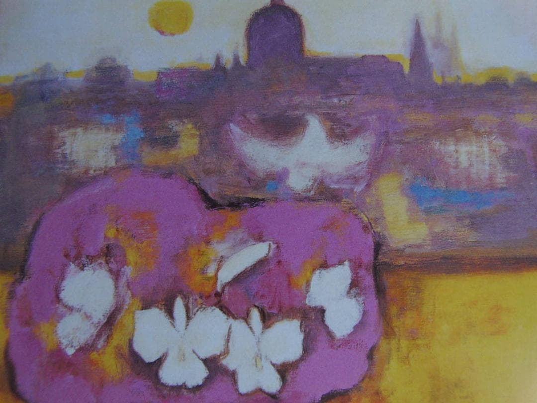 佐光亜紀子、【光あふるる窓辺】、希少な額装用画集より