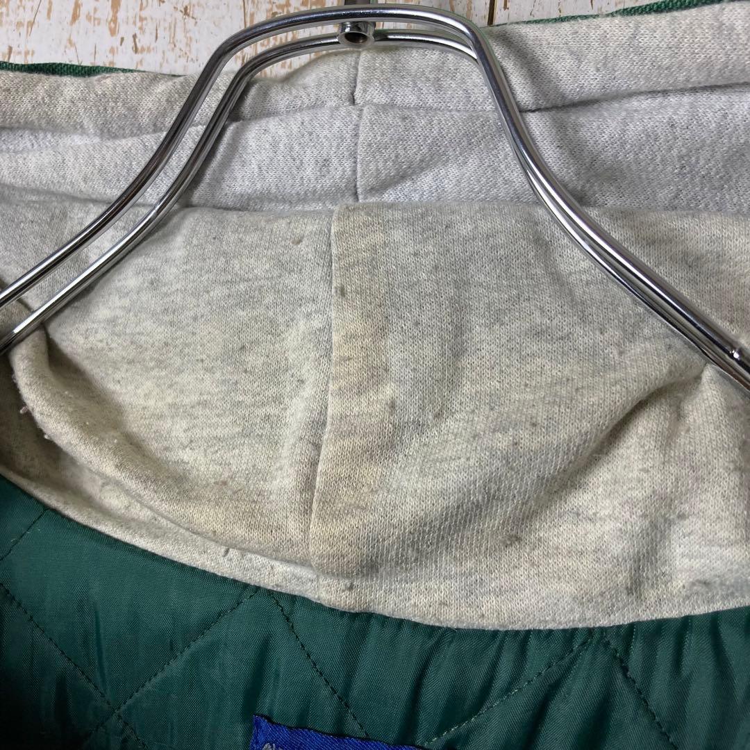 70s80s USA製アクティブ ダックジャケット 企業 グリーン アメリカ古着