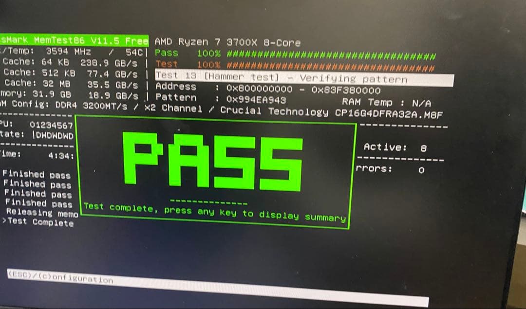 crucial Pro DDR4 32GB(16×2)メモリ 3200MT/s