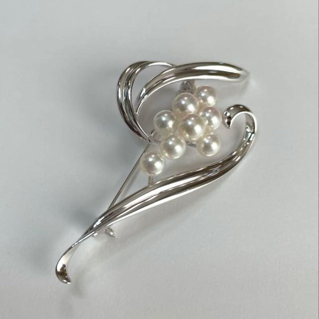 ミキモト　パールブローチ　あこや真珠　本真珠　入学式　卒業式　ベビーパール