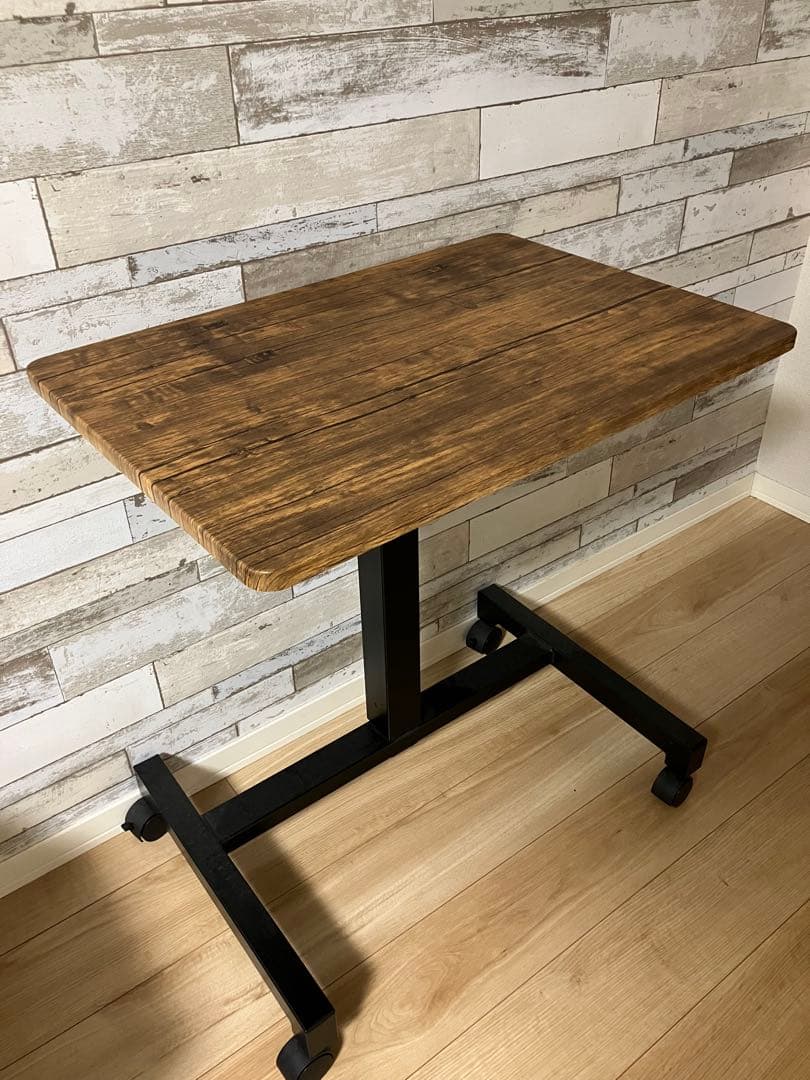 【送料込み】昇降デスク 幅70スタンディングデスク ヴィンテージカラー