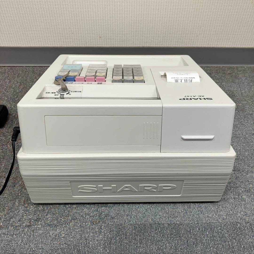 中古シャープ 電子レジスタ ー8部門XE-A147-W ホワイト