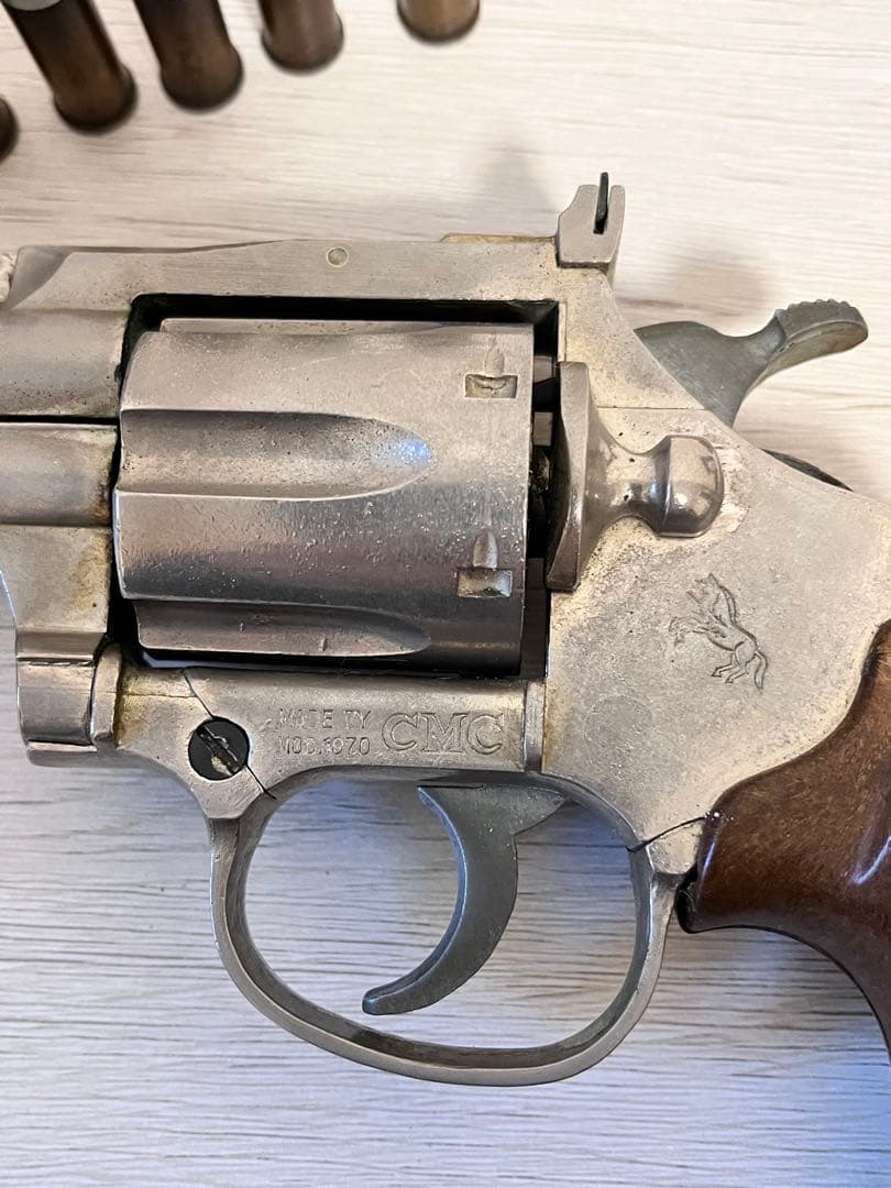 CMC 金属製シルバーリボルバー モデルガン　ビンテージ