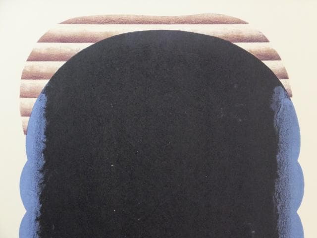 現菅井汲　直筆サイン『MASSE NOIRE　黒のマッス』リトグラフ 1010I