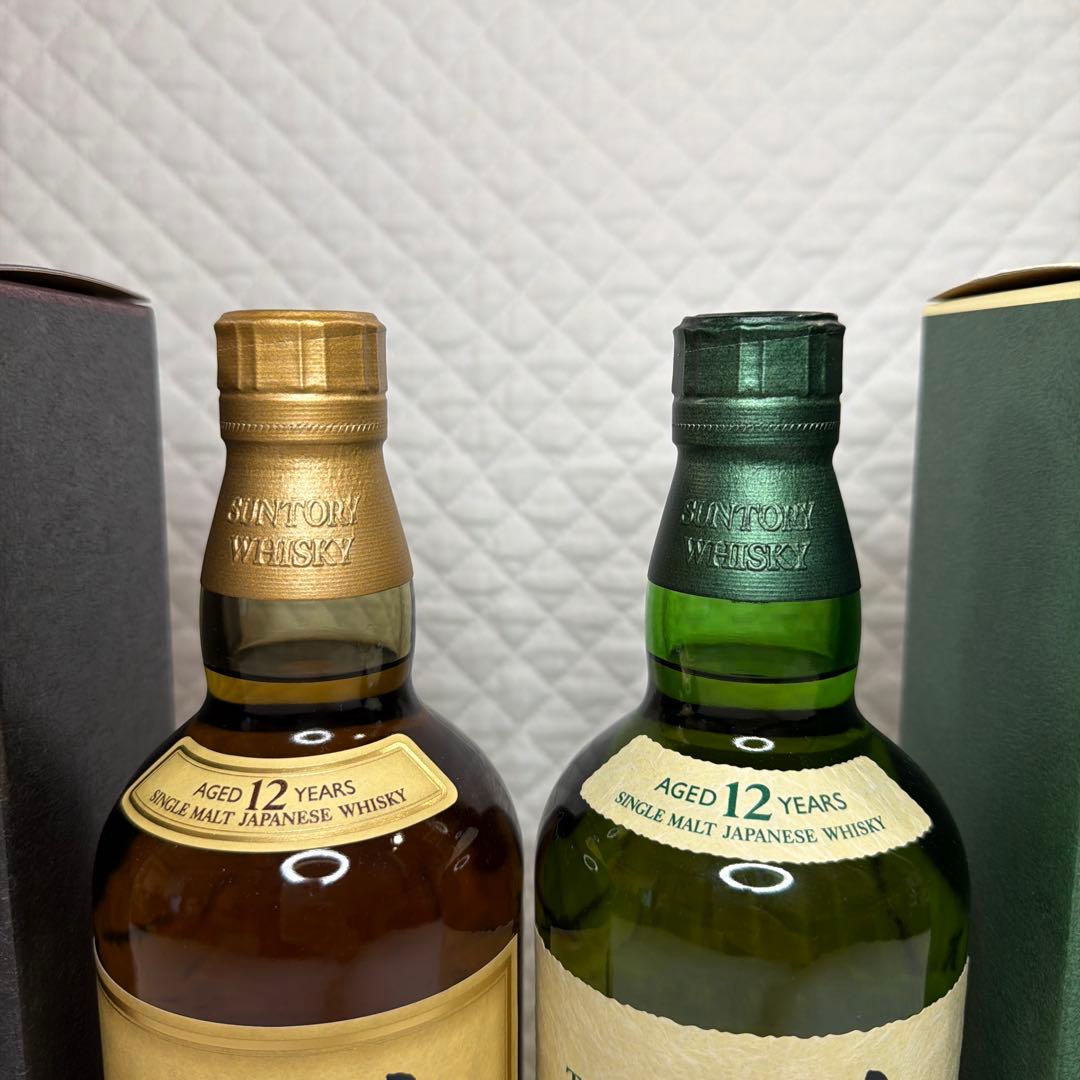 ☆サントリーシングルモルトウイスキー山崎12年・白州 12年 2本セット☆