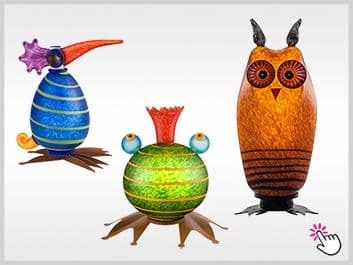 【Borowski Glass Art Studio】ガラス プレート