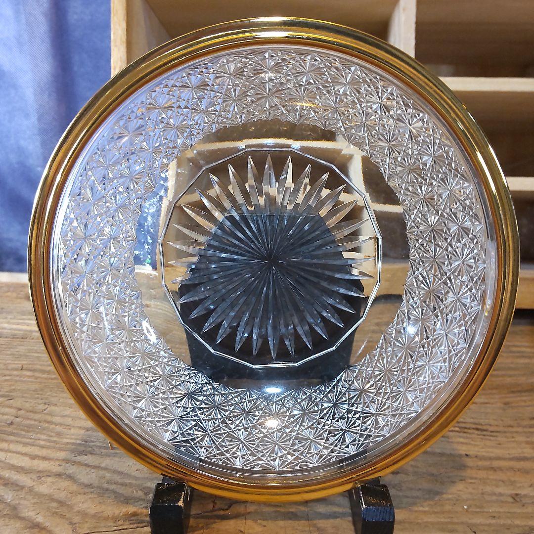 須田秀石④　茶懐石用　クリスタル　　五客セット（内、蓋が無い物2つ）