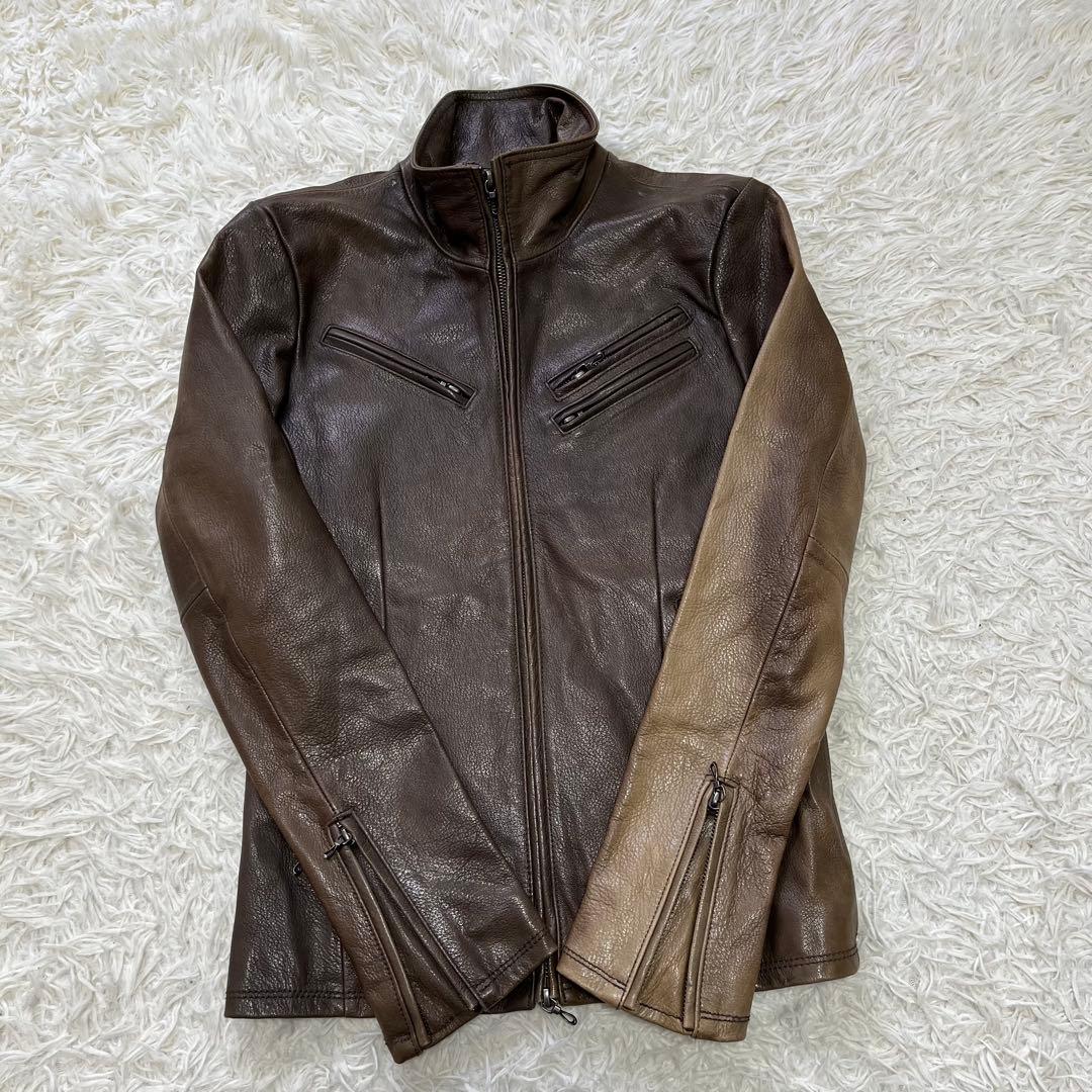 y2k fuga シングル ライダース ジャケット 平成 お兄系 v系