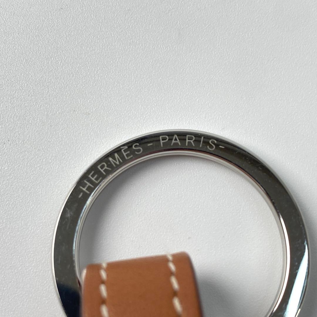 美品 エルメス HERMES AirTag モバイルアクセサリー ブラウン