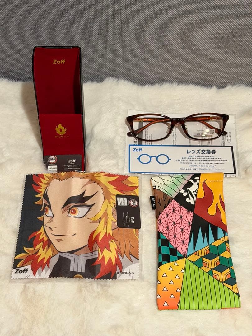 【超希少】Zoff煉獄杏寿郎メガネフレーム　他　セット売り