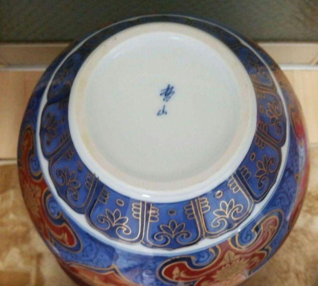 有田焼哲山作 鳳凰柄ヴィンテージ アンティーク 陶印いり