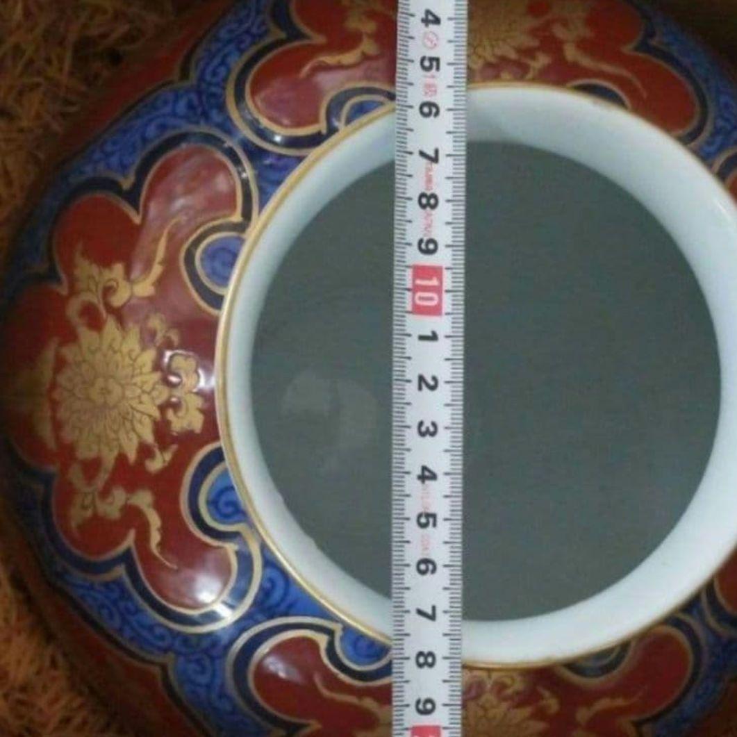 有田焼哲山作 鳳凰柄ヴィンテージ アンティーク 陶印いり