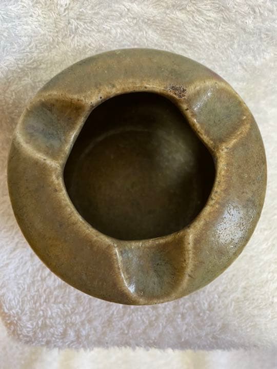 #希少陶器河合寛次郎高橋一智作飛辰砂紬灰落　超レア品