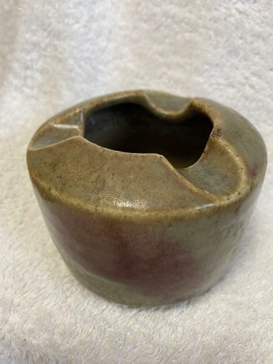 #希少陶器河合寛次郎高橋一智作飛辰砂紬灰落　超レア品