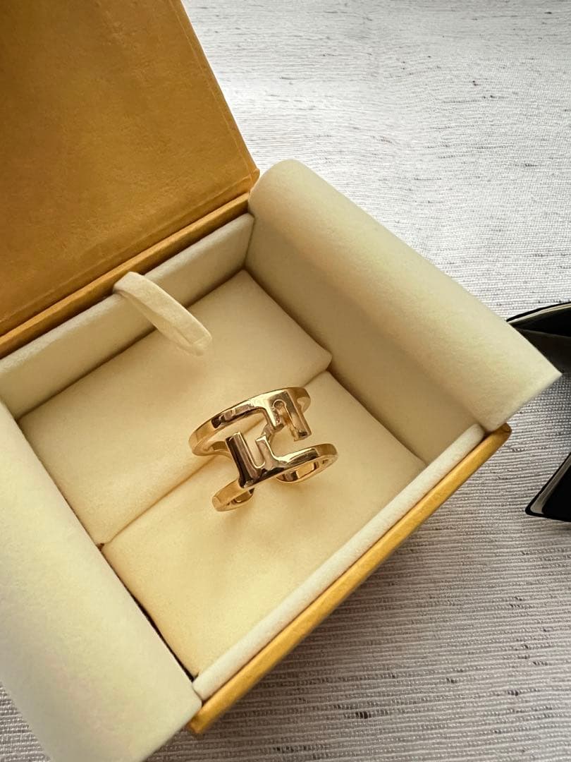 FENDI FFリング　ゴールド　L