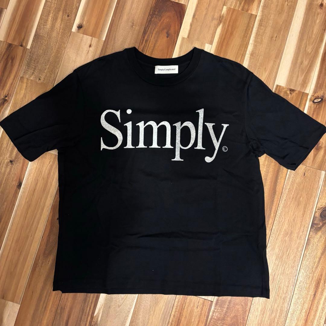 simply complicated tシャツ ブラック サイズ1